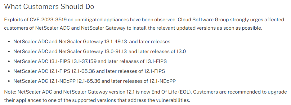 cstalhood's tweet photo. #NetScaler ADC and #Citrix Gateway Unauthenticated remote code execution vulnerability with CVSS score 9.8 https://t.co/s1gcyw6AIU https://t.co/4vv1A5kYSV