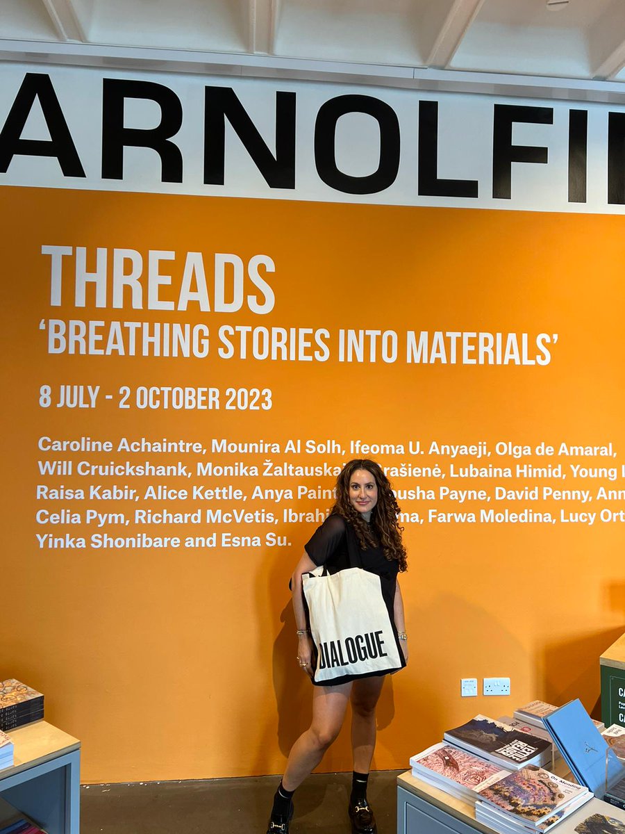 SharLovegrove's tweet photo. Lovely @Christina_Dem continuing the modelling gig at @ArnolfiniArts bookshop! #DiscoverDialogue @dialoguepub #Bristol https://t.co/BCiDcl8Uhh