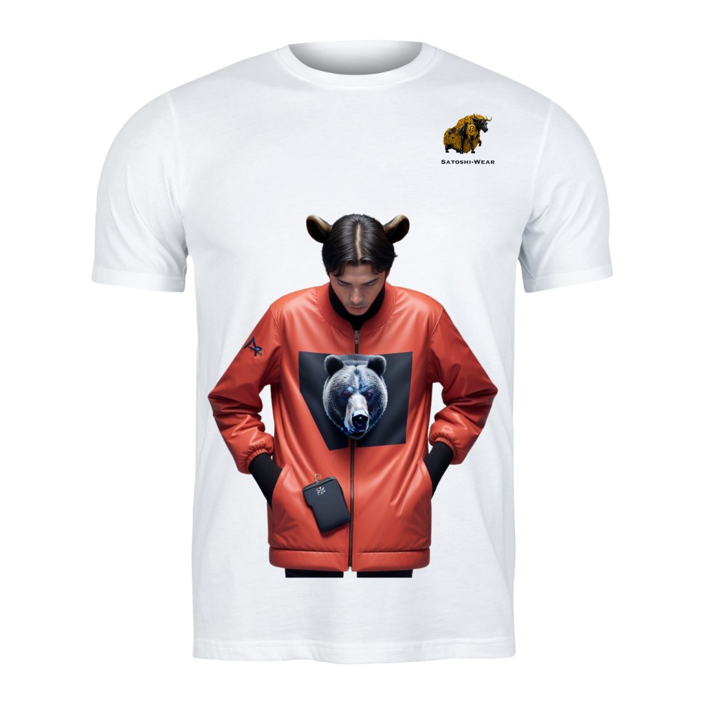 SatoshiWearShop's tweet photo. Some days are red for crypto market and for this kind of days the fashion trend is Bearish 
https://t.co/d0cXkurJvr https://t.co/Gmvhm47WMy