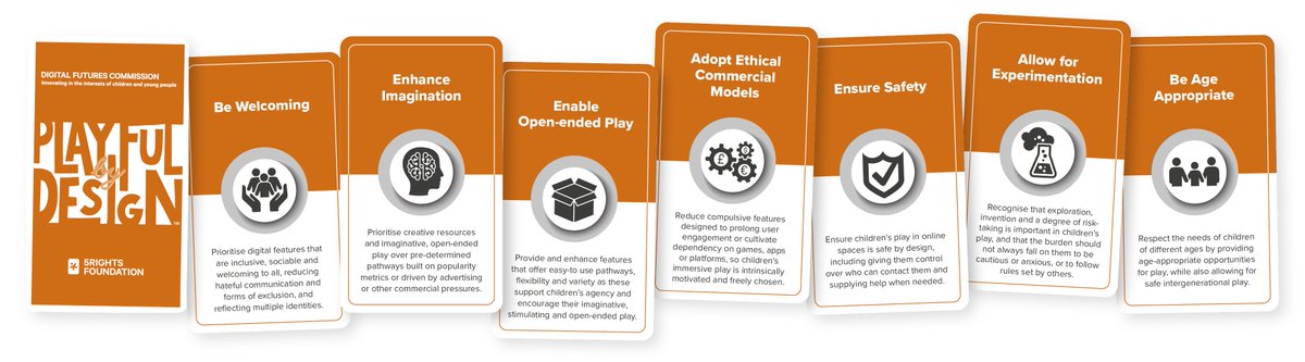 Sonia Livingstone (@livingstone_s) on Twitter photo Do you develop digital products used by or likely to impact on children? Or do you teach ethical design?
Download #DigitalFutures #PlayfulByDesign toolkit today! Or request a pack of cards from digitalfuturescommission.org.uk/playful-by-des… <a href="/5RightsFound/">5Rights Foundation</a> <a href="/MediaLSE/">LSE Media & Communications</a> #DigitalFutures4Children #ChildRights Do you develop digital products used by or likely to impact on children? Or do you teach ethical design?
Download #DigitalFutures #PlayfulByDesign toolkit today! Or request a pack of cards from digitalfuturescommission.org.uk/playful-by-des… <a href="/5RightsFound/">5Rights Foundation</a> <a href="/MediaLSE/">LSE Media & Communications</a> #DigitalFutures4Children #ChildRights
