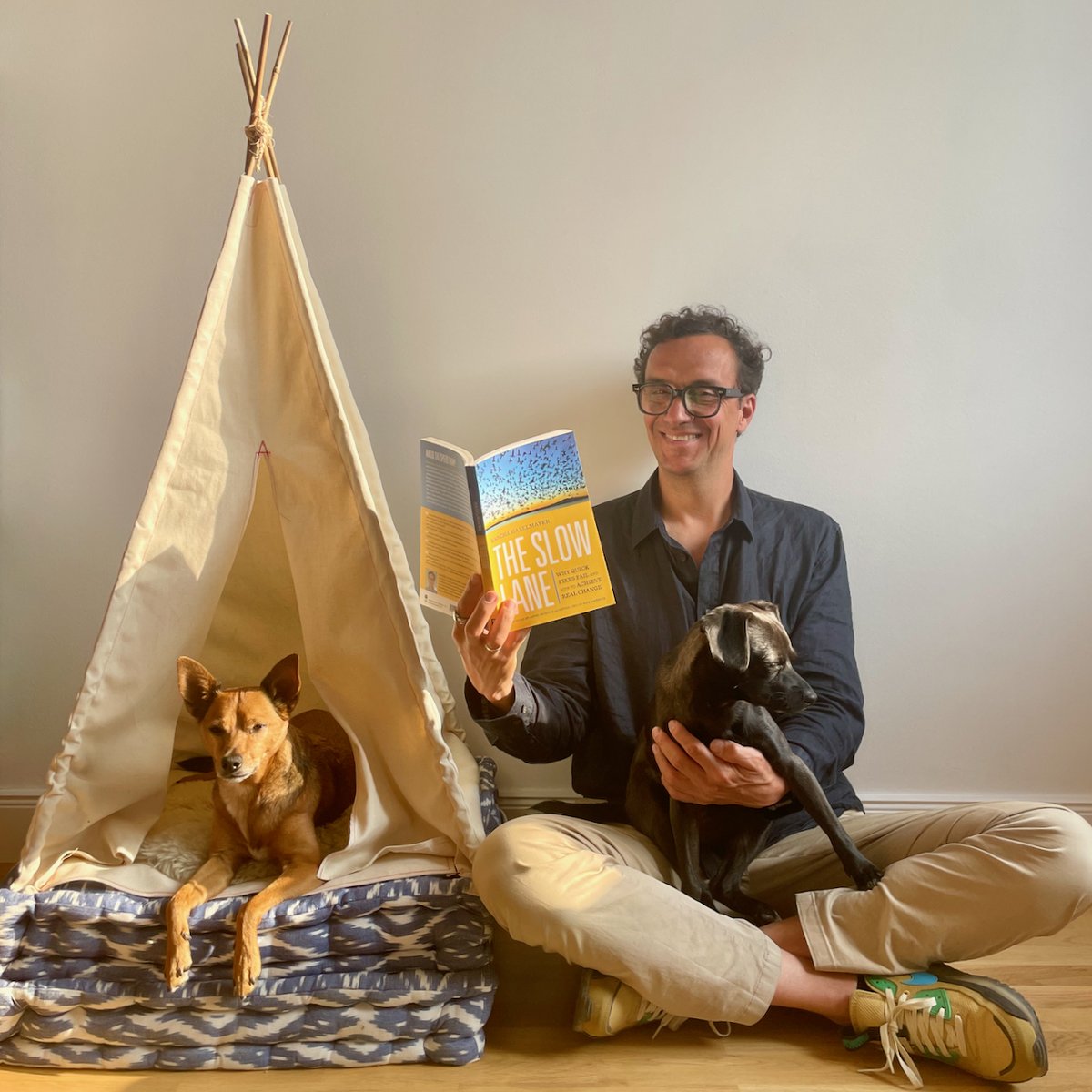 It's out today. Grateful for joyful years of writing and learning from dogs, daughters, and people creating real change in our world. Get the “Slow Lane: Why Quick Fixes Fail and How To Achieve Real Change.” Foreword by the amazing <a href="/SlaughterAM/">Anne-Marie Slaughter🇺🇦</a>. a.co/d/gvG7QpC #slowlane