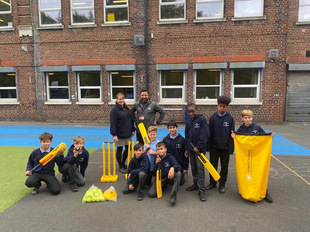 We dropped off free <a href="/Chance2Shine/">Chance to Shine</a> &amp; <a href="/graynics/">Gray-Nicolls</a> kit bags to 3 fantastic schools that engaged with our <a href="/ECB_cricket/">England and Wales Cricket Board</a> Youth Strategy programme 🏏 

Thank you to the wonderful <a href="/st_malachy/">St Malachy's</a> <a href="/CSCPschool/">Chapel Street Community Primary School</a> &amp; St Mary’s RC, Burnley for having us, we know you’ll put this new kit to good use 🌹