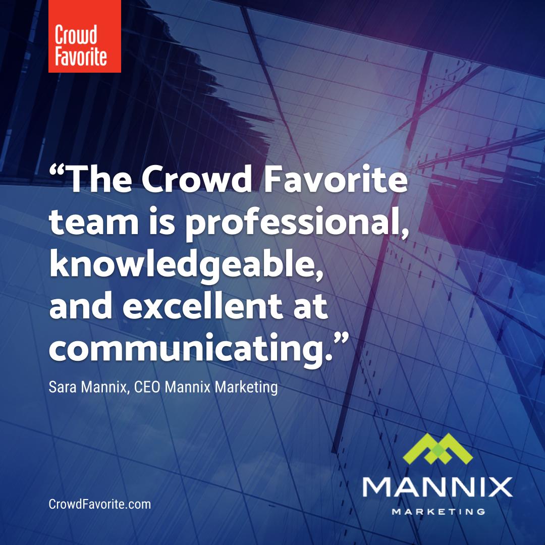 crowdfavorite's tweet photo. Partnering with Crowd Favorite means gaining a trusted ally dedicated to your success. We value open communication and long-term relationships with clients. Your success is our ultimate goal. Let’s talk about your #DigitalProject → https://t.co/4YjtANkq1A https://t.co/qFjjmjYRu2