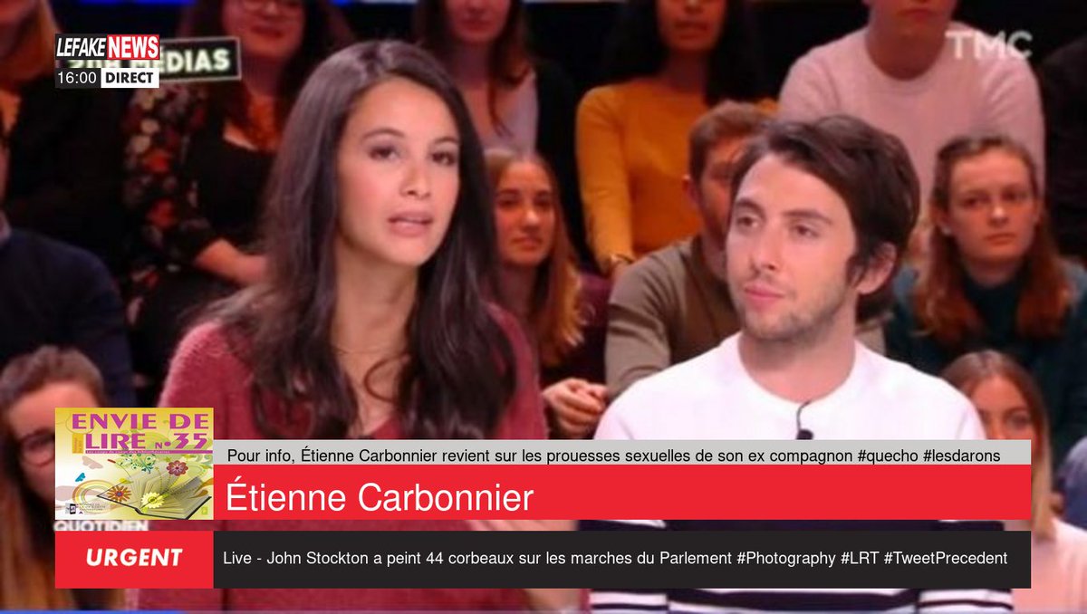🟠 Pour info, Étienne Carbonnier revient sur les prouesses sexuelles de son ex compagnon #quecho #lesdarons