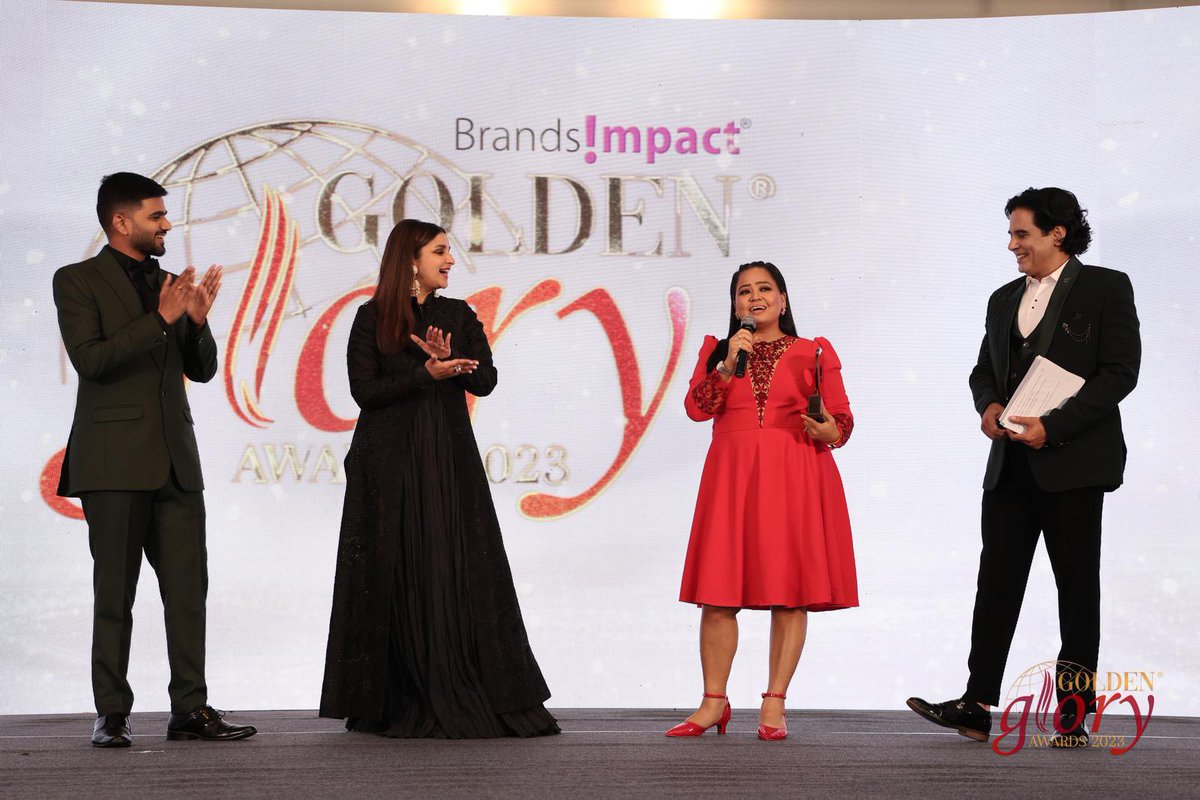 brands_impact's tweet photo. @bhartisinghteam awarded as the "Laughter Queen of the Decade" at the Bollywood Edition of Golden Glory Awards 2023 presented by Brands Impact✨🔥 
.
.
.
.
@_AnkitaSingh @AmolMonga 

#goldengloryawards2023 #gga2023 #brandsimpact https://t.co/ZSsq6UXQus