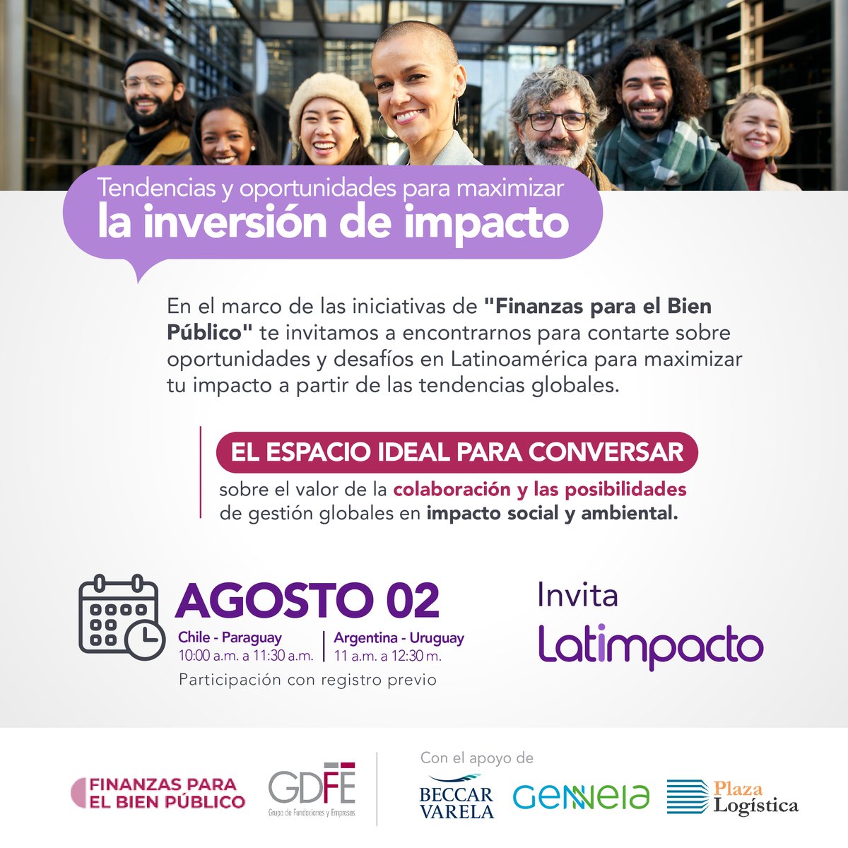 GDFE_Arg's tweet photo. 📌 Desde el #GDFE los y las invitamos a participar de nuestra próxima actividad en el marco del espacio de Finanzas para el Bien Público y en alianza con @Latimpacto.
👇 https://t.co/06t35UtDDL
