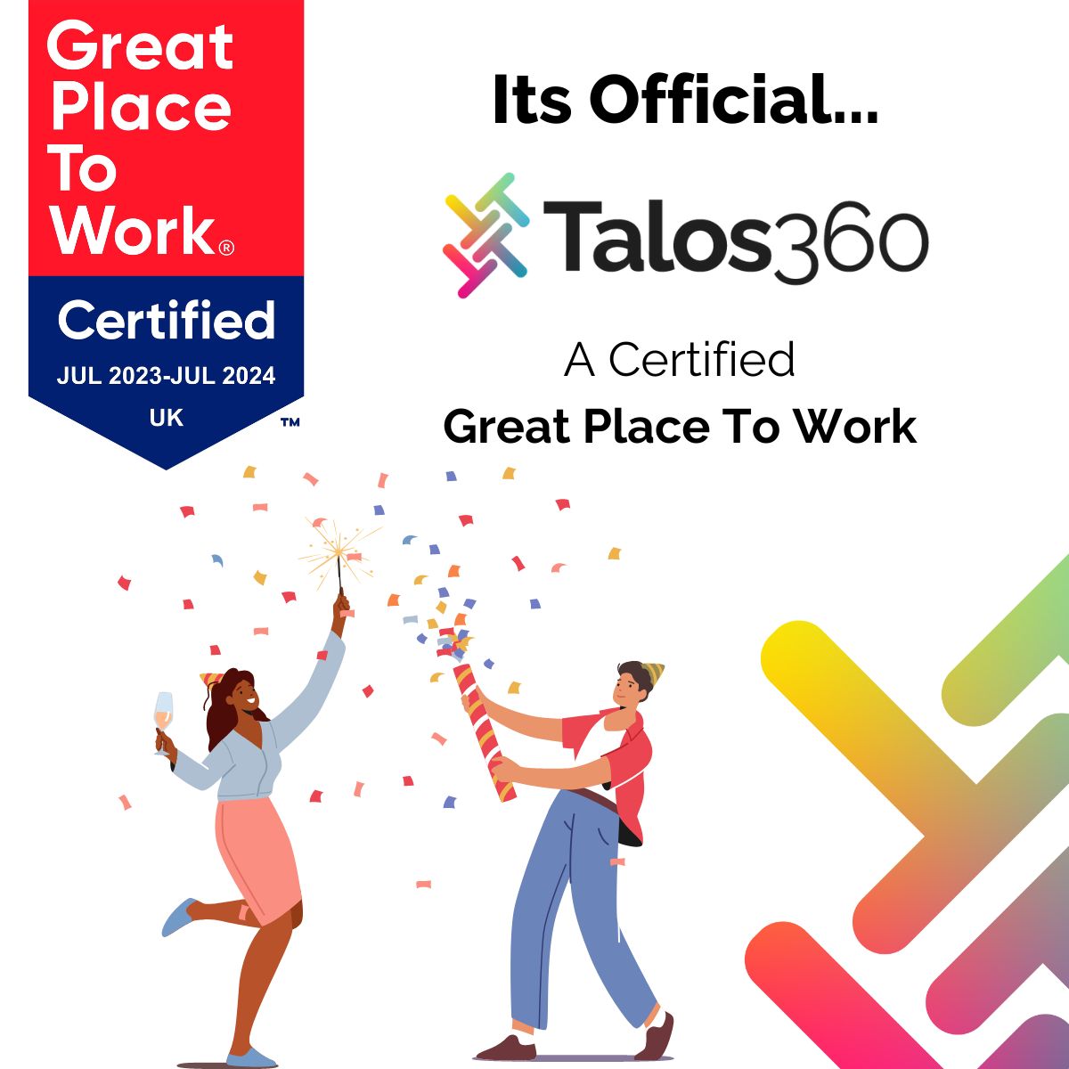 Well, it's official. Our people have spoken. <a href="/Talos360/">carlos morales</a> is a certified Great Place to Work!

What. An. Achievement.

Go, team Talos360 👊