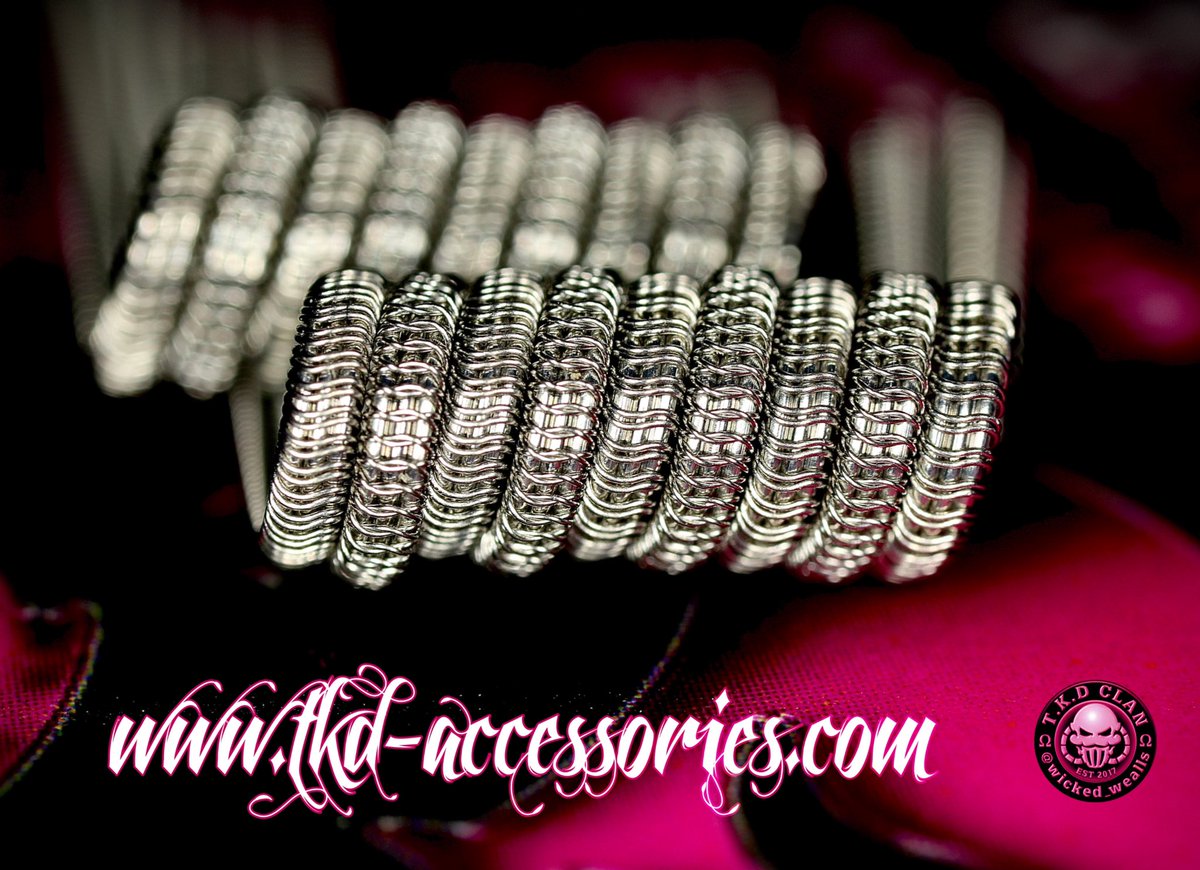 I’ve been meaning to install these for a long time, part of me doesn’t want to because they look amazing and the other half is curious on what they are like to vape on.

Handcrafted by <a href="/thekilteddevil1/">thekilteddevilscoils</a> 
tkd-accessories.com