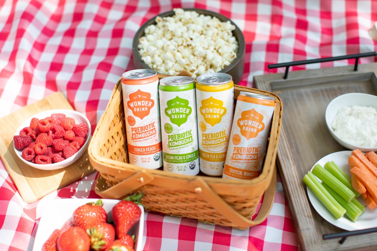 wonder_drink's tweet image. Sunshine? ✅
Tasty snacks? ✅
Kombucha? ✅

We are officially ready for a picnic! #SummerFun #GutHealth #WonderDrink