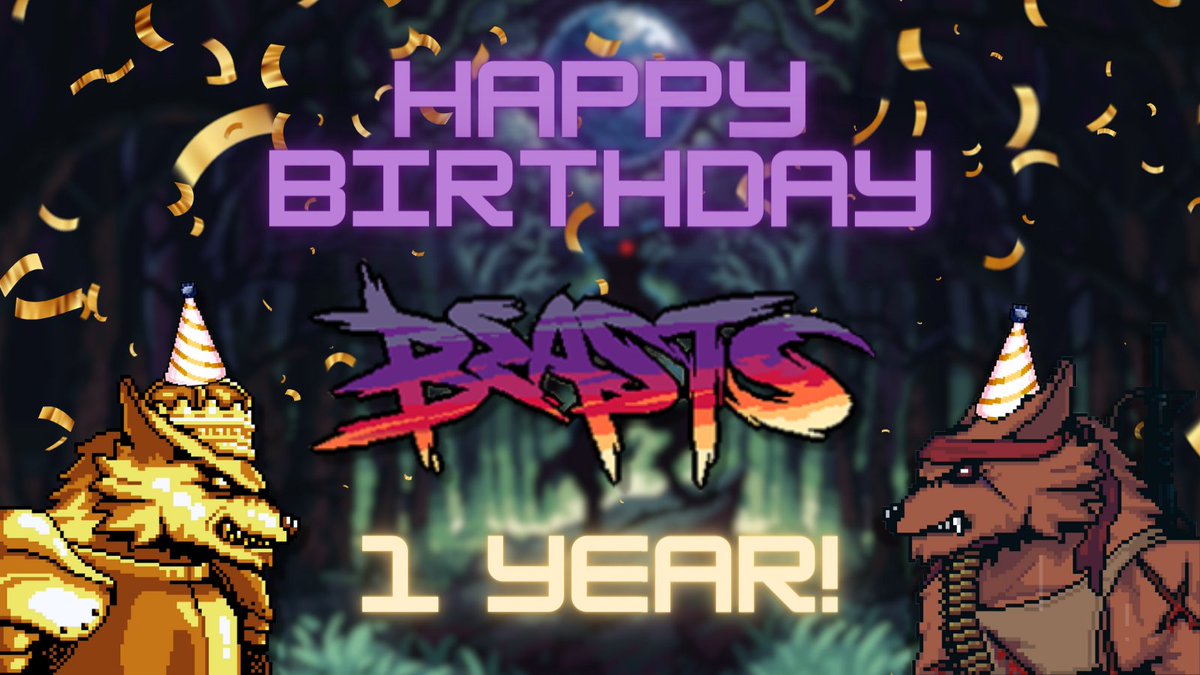 Happy 1st Birthday BEASTS 🎂

It's been one special ride this past year.

Ever since our initial mint out on 07/18/22, we have been bringing our community together to better ourselves as traders, and as individuals. 🫂

To our BEAST family;

Thank you. #BAGMI ♥️ 🐺