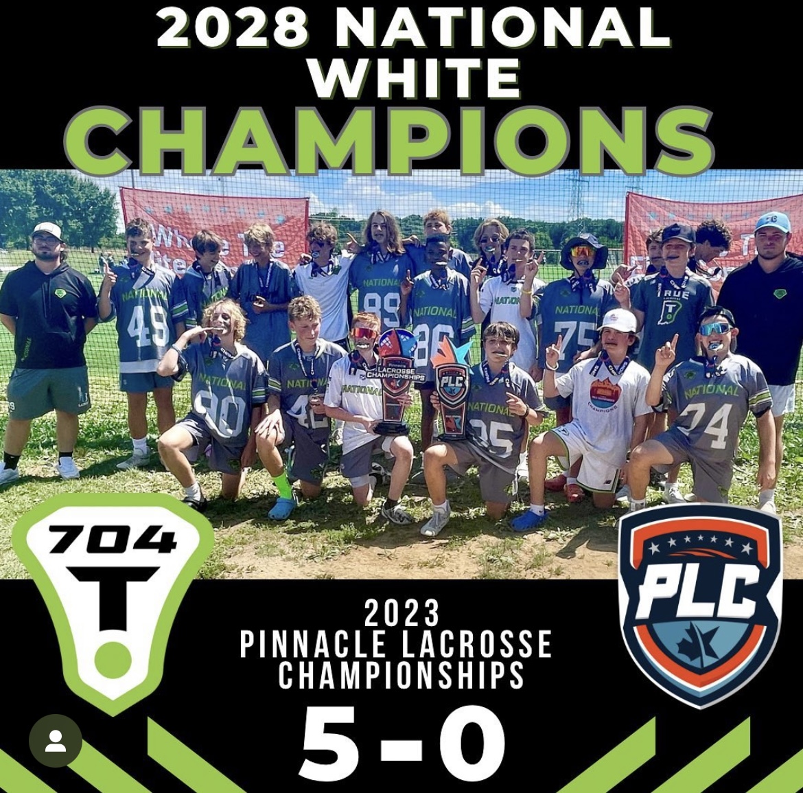 Congrats to Ingram Barber and the 2028 National White team for going 5-0 this weekend at the Pinnacle Lacrosse Championships! <a href="/Pinnacle_Lax/">Pinaccle Lacrosse Championships</a>

#True704 #TrueCharlotte #TrueNC #TrueonTwo #TrueDifference