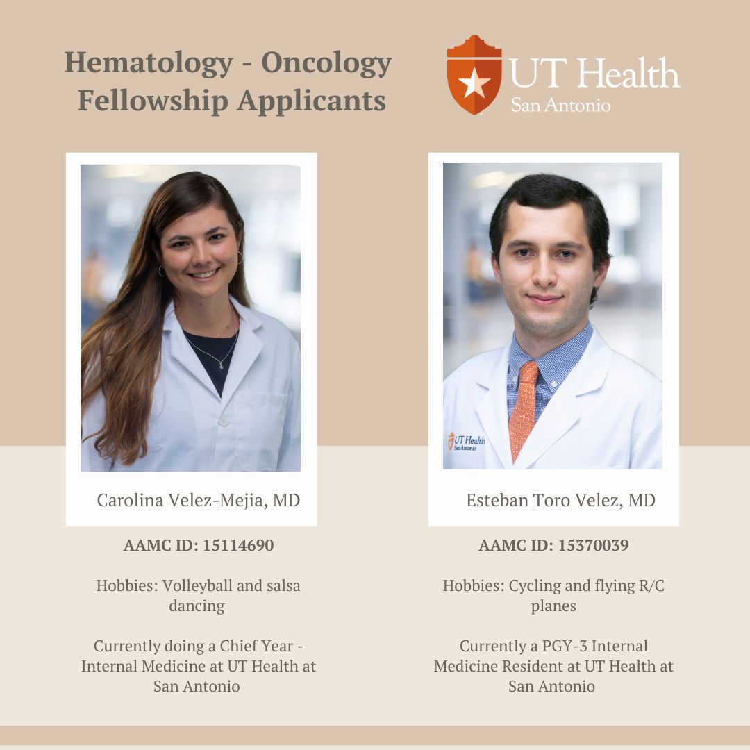 It’s finally here, Hematology-Oncology application season is about to start! Wish us luck in this incredible journey, we are extremely excited.
@cvelezmejia-AAMC 15114690
@e_toro123-AAMC 15370039
@HemOncFellows @LatinxOncology #HemOnc #HOFellows #OncMedEd #HemMedEd #medtwitter