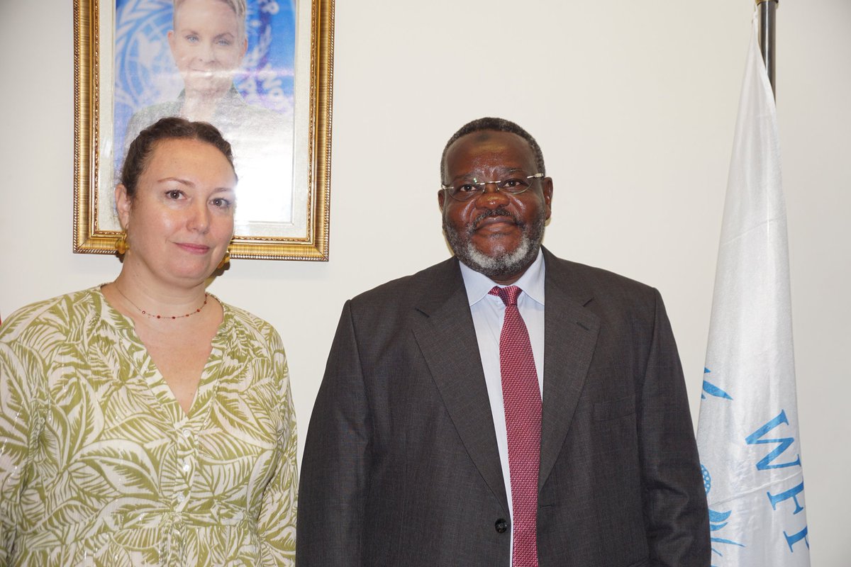 UNHCRCIV's tweet photo. As new arrivals from Burkina Faso continue, @UNHCRCIV Representative, Ali Mahamat, today paid a courtesy visit to WFP in Côte d’Ivoire @wfp_cotedivoire. https://t.co/ATirlSDUIg