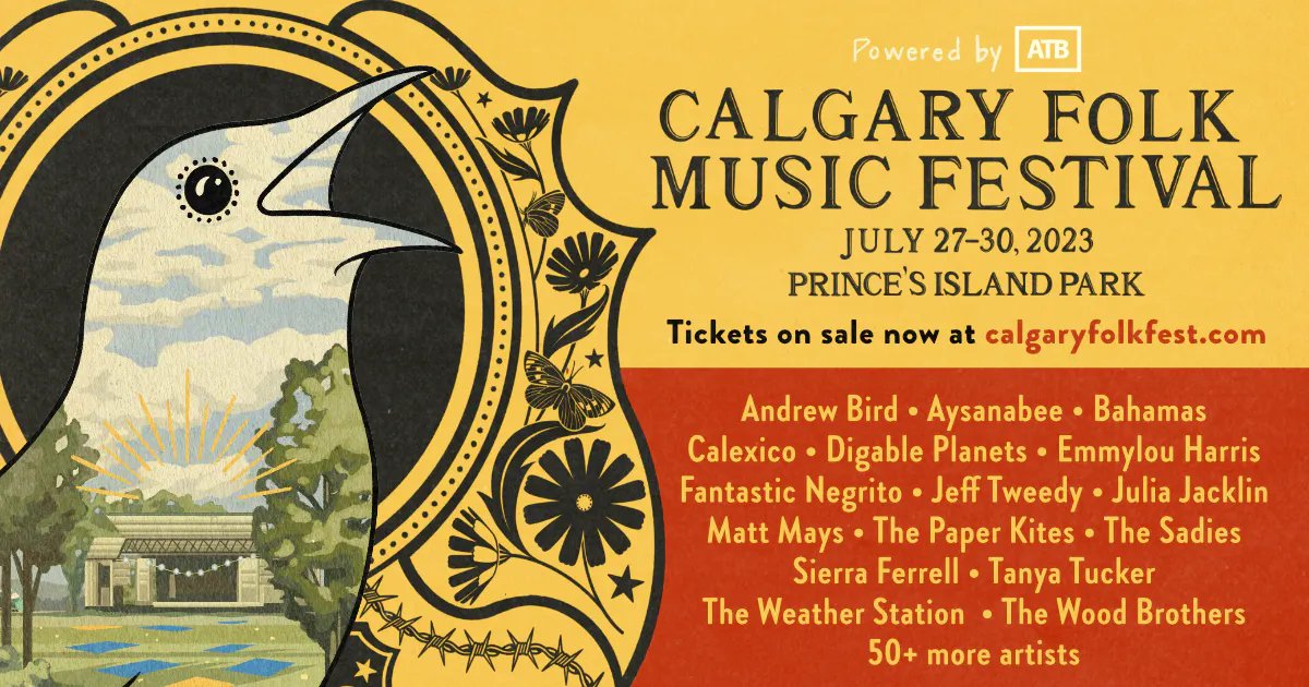In the 8AM hour of @ckuaradio's #AlbertaMorning, we're digging choice selections by @calgaryfolkfest artists @AndrewBird @spanishvillager @delbarberino! All at the behest of this hour's lovely donors, #YYC's Emerson family, who are STOKED to hit Prince's Island Park next week!!!
