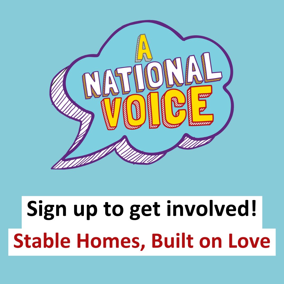 A National Voice have created this activity pack to support children in care, care leavers and participation groups to have your voice heard by the Department of Education’s (DfE) plans for children’s social care in ‘Stable Homes, Built on Love’.

coramvoice.org.uk/get-involved/b…