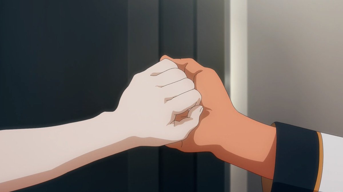 ErzasRightHand's tweet image. Which is exactly why this is my ultimate favourite Sulemio scene! 
It's not just a scene of them getting back together. It holds a greater significance with two people finally standing on equal footing next to each other. And so much more in a scene that might look simplistic. +