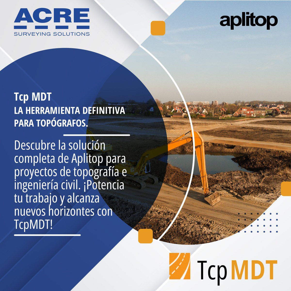 grupoacre's tweet photo. 👉 ¡Lleva tus proyectos de topografía e ingeniería civil al siguiente nivel con TcpMDT de Aplitop! 🔥💪 Una solución completa que trabaja con datos de estación total, GPS y múltiples formatos. 📈 ¡Escríbenos para más información!
#TcpMDT #Topografía #IngenieríaCivil #aplitop https://t.co/CgY8ebG9Td