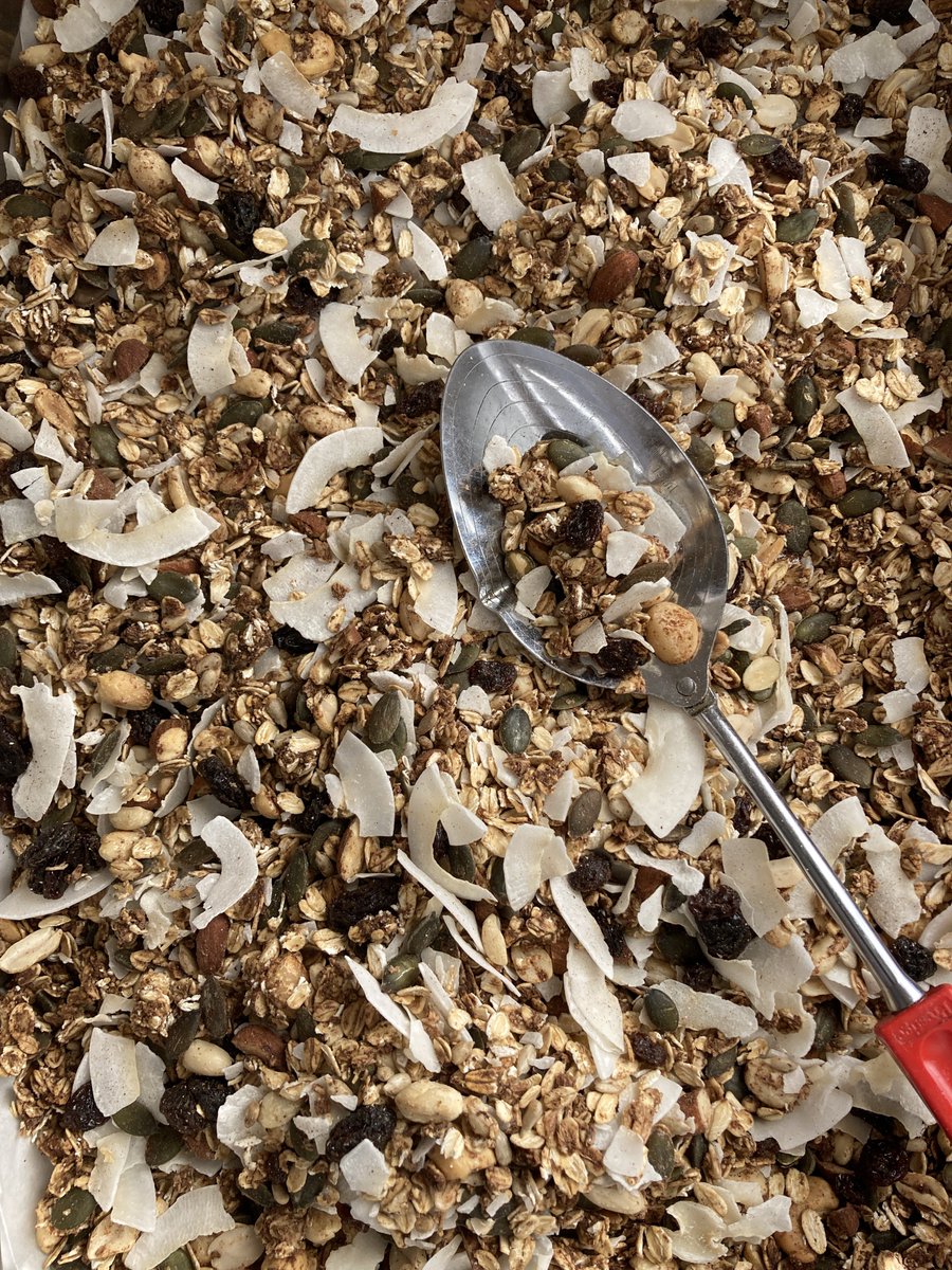 Our popular #glutenfree #sugarfree pumpkin spice granola is back!…soon! 

Limited stock so you batter order yours soon! 

🏷️: E120 for 500g

To preorder: forms.gle/tefh4L4pmJuCVz…