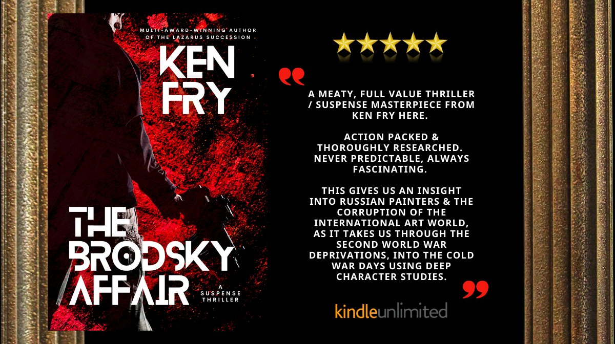 A fantastic thriller that will keep you captivated as you travel the underbelly of the art world. Read THE BRODSKY AFFAIR #Free #Kindleunlimited #Suspense #Thriller #Audiobook #Audible getbook.at/thebrodskyaffa…