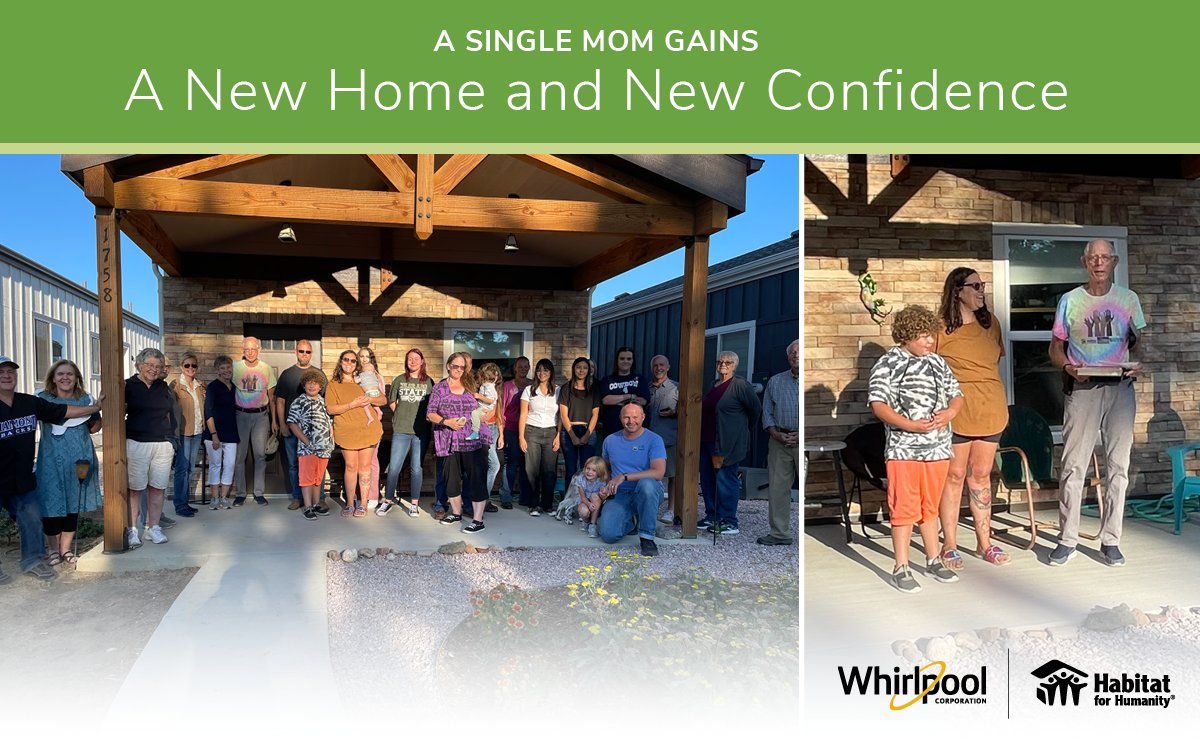 A new home through @Habitat_org’s BuildBetter with Whirlpool initiative gives new confidence to a deserving family. Read Jessica's full story here, whirlpoolcorp.com/a-new-home-thr…
