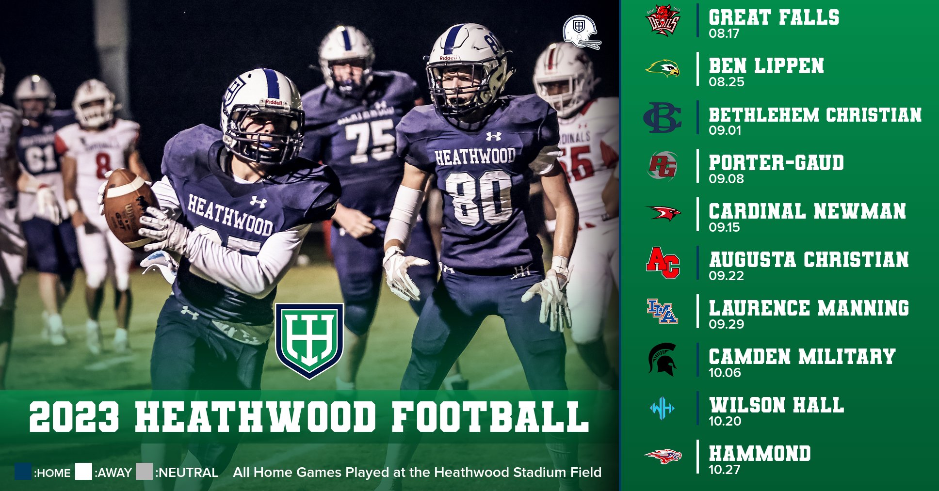 Heathwood Football on Twitter "Heathwood 2023 Varsity Football