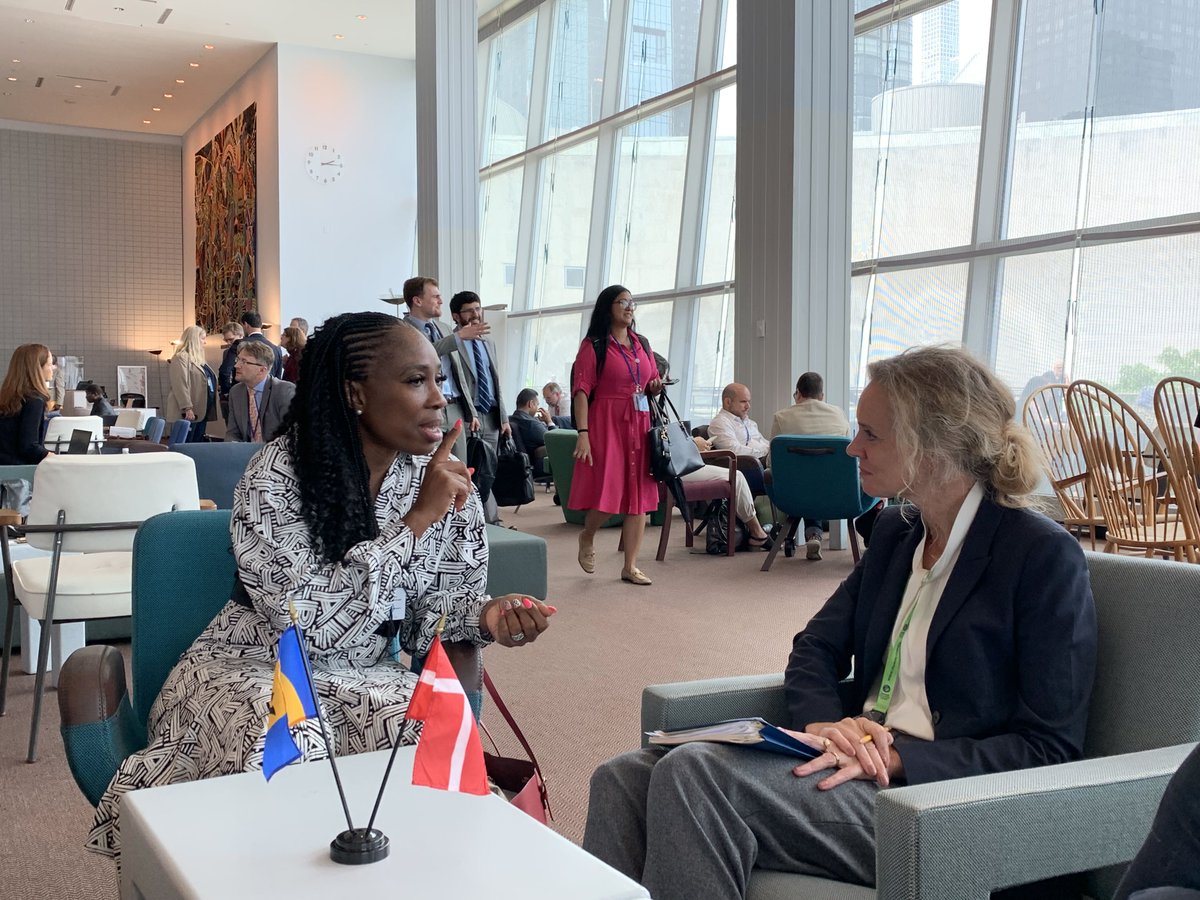 Denmark in UN NY🇩🇰 (@denmark_un) on Twitter photo 🇩🇰 State Secretary for Development Cooperation <a href="/lottemachon/">Lotte Machon</a> met with 🇧🇧Minister in the Prime Minister’s Office, Shanta Munro-Knight.
🇩🇰 & 🇧🇧 discussed shared ambitions ahead of SDG Summit & COP28 to ensure action & concrete results for the #SDGs 🇩🇰 State Secretary for Development Cooperation <a href="/lottemachon/">Lotte Machon</a> met with 🇧🇧Minister in the Prime Minister’s Office, Shanta Munro-Knight.
🇩🇰 & 🇧🇧 discussed shared ambitions ahead of SDG Summit & COP28 to ensure action & concrete results for the #SDGs
