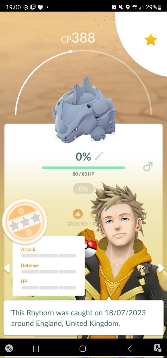 1BLACKLAVA_PoGo's tweet photo. Managed to get this nundo during spotlight hour also🤩 #PokemonSleep #PokemonGO #PokemonGOApp #SpotlightHour #Rhyhorn #Nundo #NundoPokemon https://t.co/t2UYe48CI6