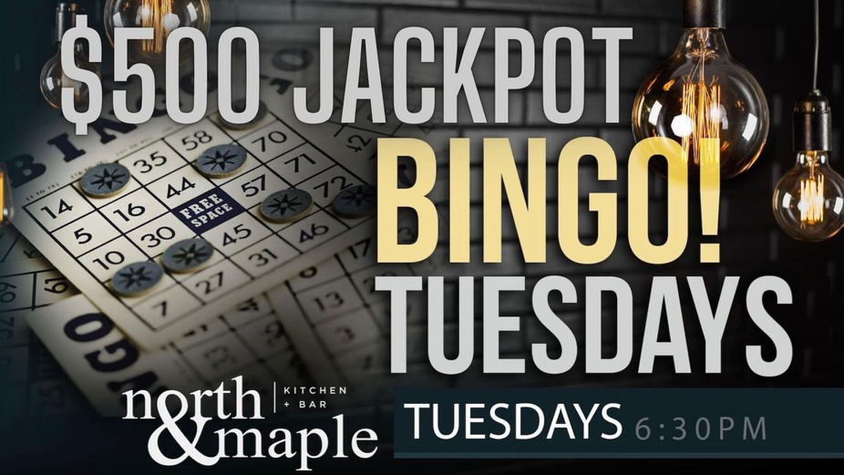 NorthAndMaple's tweet photo. Join us for Bingo Tuesdays - It's happening Tuesday August 8! https://t.co/IDXfCYpMA2