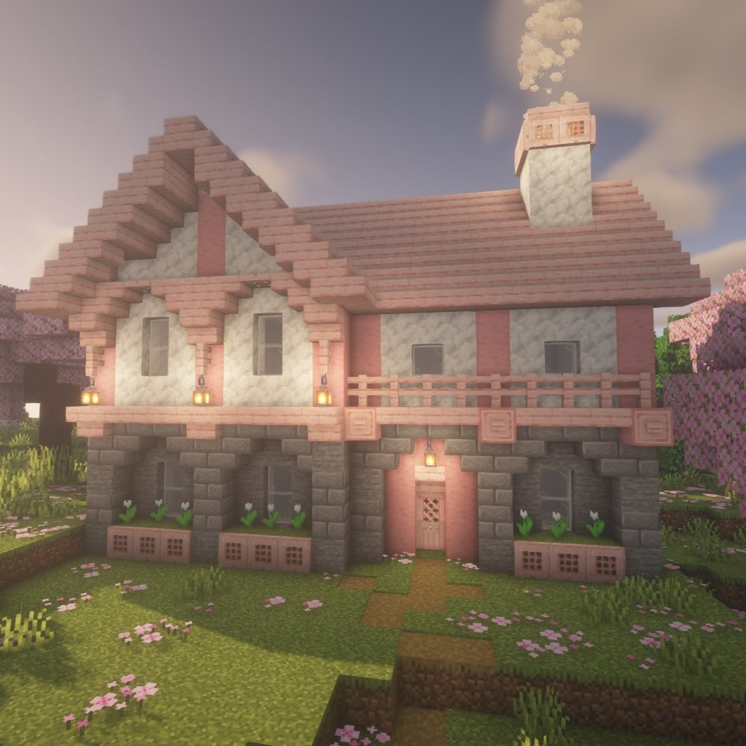 Minecraft's tweet photo. 🌸 Cherry wood inspiration 🌸

Check out some community creations to get you thinking for your own build!

🖌️: @komanazu, @Aquwa_Polarbear, @ShoCh_Minecraft, @DaisyBooMC https://t.co/JxbSnUtnp4