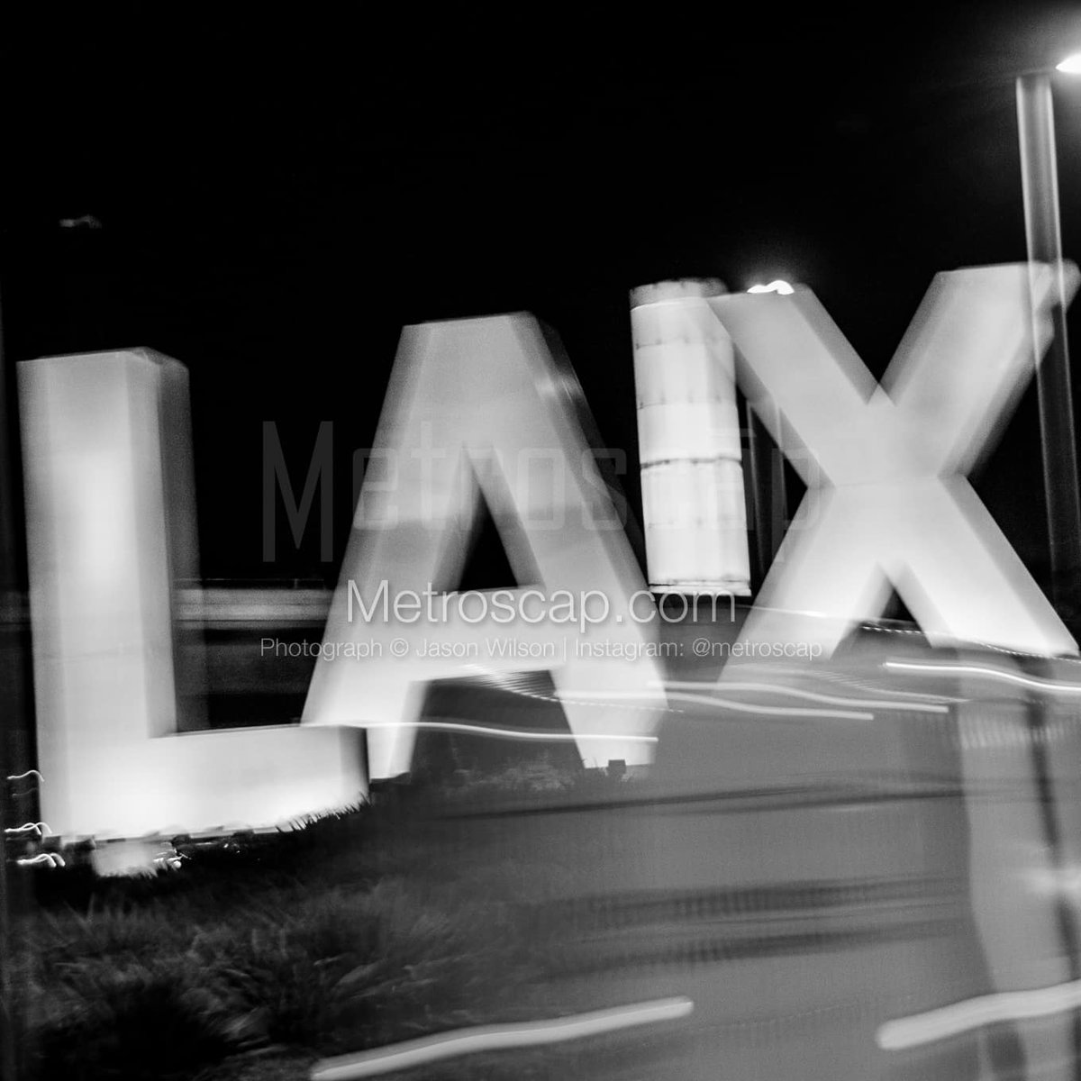 Los Angeles prints Black & White: The LAX Sign in a Hurry #losangeles #la #dtla #hollywood #downtownla #beverlyhills #santamonica #213 #lax #BlackWhite | metroscap.com/los-angeles-la…