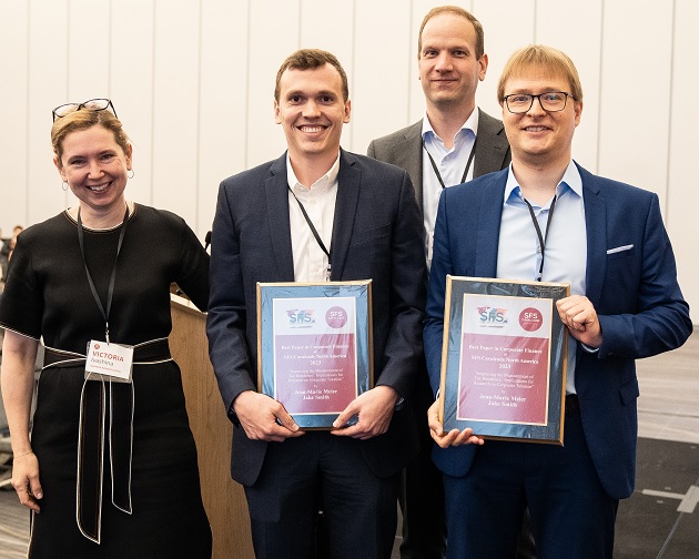 jindal_utdallas's tweet photo. Dr. Jean-Marie Meier, an assistant professor in the Finance and Managerial Economics Area; and Dr. Jake Smith, PhD’23 (Finance) recently won the Best Paper in Corporate Finance Award from the Society for Financial Studies.
🔗: https://t.co/AjtoEjVJaZ
#InsideJindal https://t.co/Y5pHuTRMny
