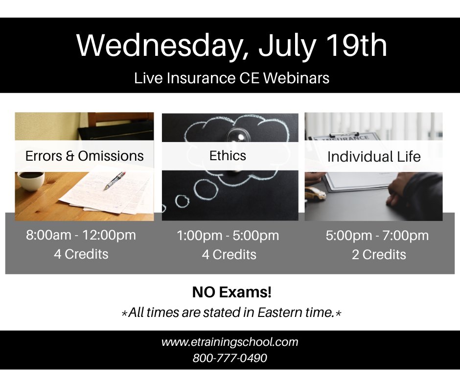 EITINS's tweet image. #EasyCE - Join us Wednesday for E&amp;amp;O, #Ethics, and #IndividualLife! Live #webinars are conducted just like classroom classes - #NoExams! Attend on any device. 

Register at:  bit.ly/3K83AoD