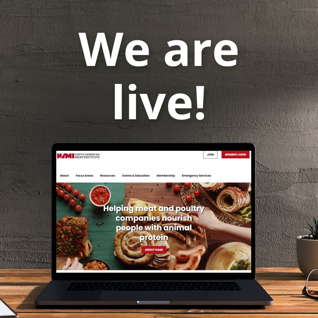 The new MeatInstitute.org is officially live!🎉Our new website is designed so you can get online, quickly get what you need, and get going.