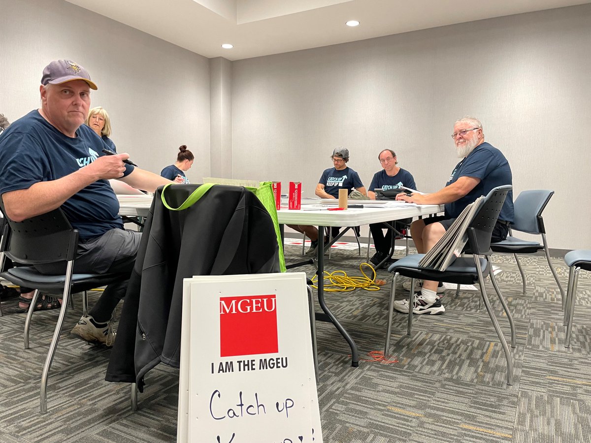 MGEUnion's tweet photo. Over 1400 Liquor workers from across the province are preparing to go on strike tomorrow, Weds July 17. 
We are calling on Premier Stefanson to lift her unfair wage mandate and offer us the increases she is taking. Because that is what fairness looks like!
#catchupkeepup https://t.co/qWvGmYdTcJ