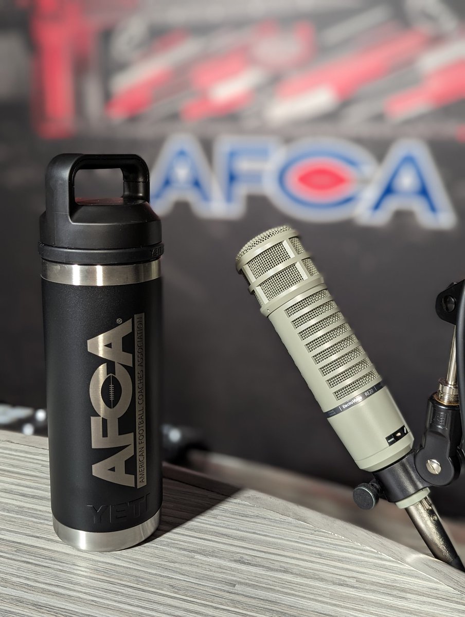 WeAreAFCA's tweet photo. The @InsideTheHeadst podcast has reached over 1️⃣ million downloads 🎧

As a thank you to our listeners we are giving away a few of these AFCA Yeti Tumblers.

Reply or QT with your favorite episode for a chance to win (must be an AFCA member) https://t.co/w6KqveHpEV