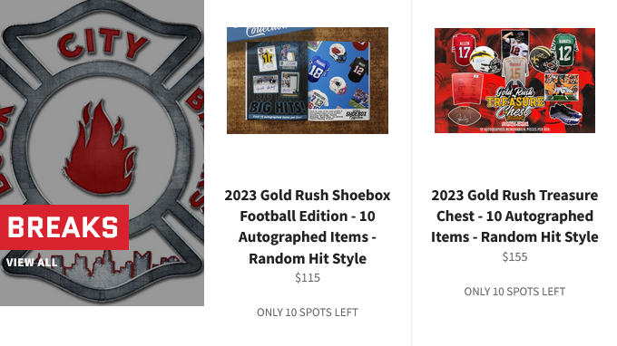 BuckCityBreaks's tweet photo. With this being Adam's last week at BCB, we're going to party like it's 2017 🙌

Just posted some #BCBfam favorites!

A Treasure Chest and Shoebox from @collectGoldRush 

Who's kicking it off?

Football mixers loading this evening 🔥

https://t.co/eamfphnqFK https://t.co/YafYSp027q