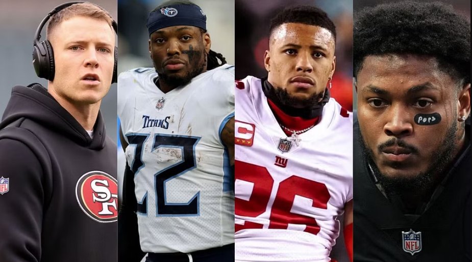 Dov Kleiman (@nfl_dovkleiman) on Twitter photo Update: Veteran RBs have organized a group text chain, during which they have been commiserating about the current market at the position โ and brainstorming regarding strategies for improving the situation, per <a href="/ProFootballTalk/">ProFootballTalk</a>
"As of Monday, the plan of action was to complain Update: Veteran RBs have organized a group text chain, during which they have been commiserating about the current market at the position โ and brainstorming regarding strategies for improving the situation, per <a href="/ProFootballTalk/">ProFootballTalk</a>
"As of Monday, the plan of action was to complain