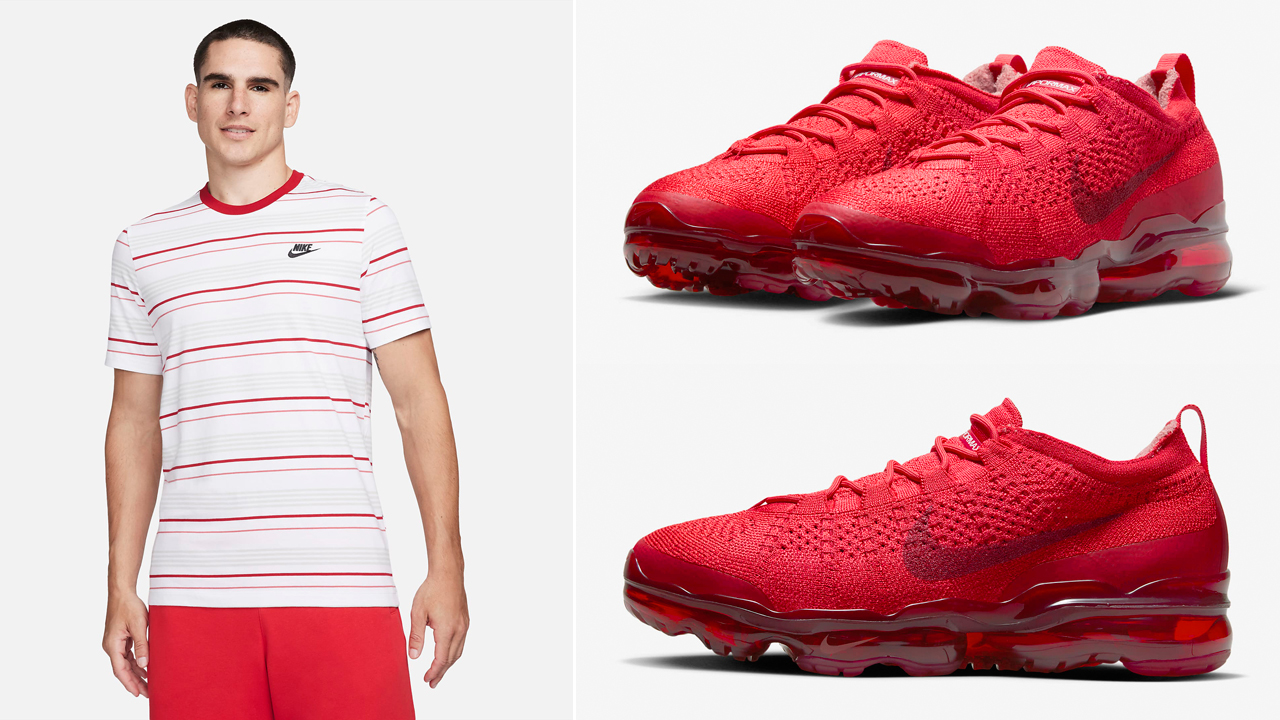 SneakerFits on X How to Style the Nike Air VaporMax 2023 Flyknit Track Red With Matching Outfits https t FzaKrVISfy https t dPw0hwznCB X