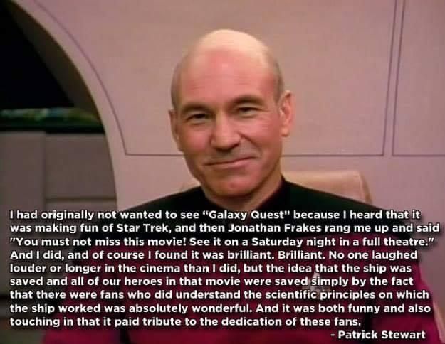 One more reason to love him! @SirPatStew #StarTrekTNG forever 🖖