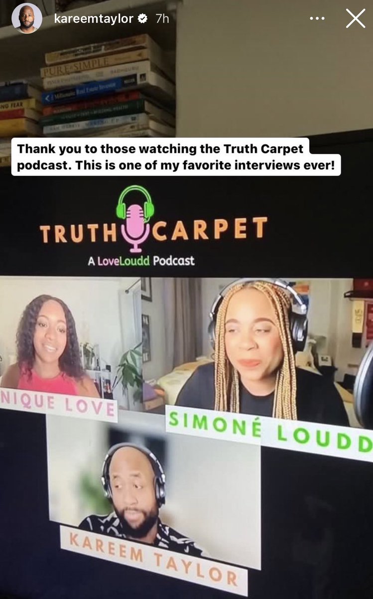 Just listened to <a href="/LoveLoudd/">LoveLoudd LLC</a> “Get Your Voice” episode Ft. <a href="/kareemtaylor/">Kareem Taylor</a> &amp; i must say that I absolutely enjoyed every second of the Hot Topics interview. Thank you Kareem for your time and feedback

Feel free to watch on YouTube ooooor listen on your favorite podcast platform 🎙️💕