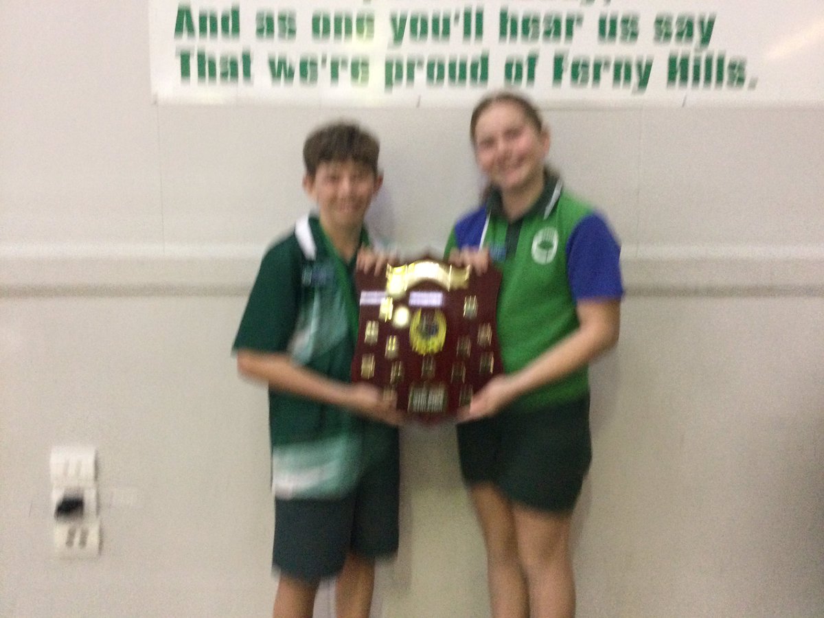 FernyHillsSS's tweet photo. A big congratulations to Banks House for winning the inter-house track &amp; field carnival. Matilda &amp; Max were very proud to receive the perpetual shield on assembly. Well done to our age champions for outstanding athletic effort and ability. https://t.co/dhGFoPwTf0