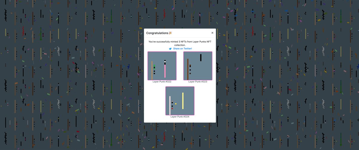 Just minted 3 <a href="/LayerPunks/">Layer Punks</a>. I think I goit a hoodie!