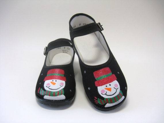 Snowman Shoes, Christmas etsy.com/boygirlboygirl… via @EtsySocial #EtsySocial