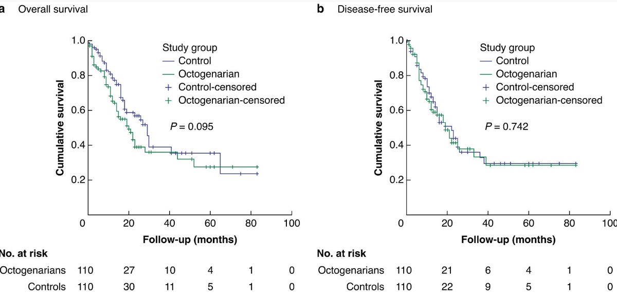 BjsOpen's tweet photo. Pancreatic surgery in >80yo??👴👵
Our new📜found that octogenarians with PDAC benefit from comparable oncological outcomes as younger patients with surgical treatment: OS 20vs29m, DFS 19vs22m ➡️https://t.co/dvPcslaazo @BJSAcademy #SoMe4Surgery #MedTwitter #some4hpb #some4tpl https://t.co/wVFCt646f8