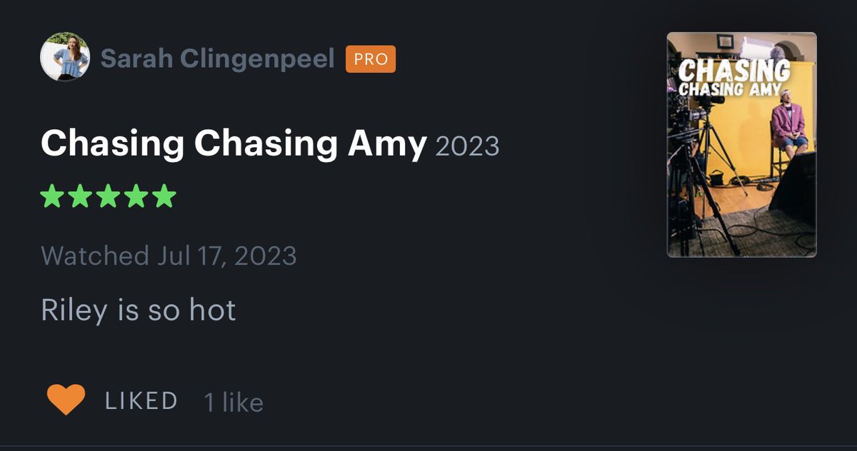 Big true, watch @ChasingAmyDoc at @Outfest July 23rd :)