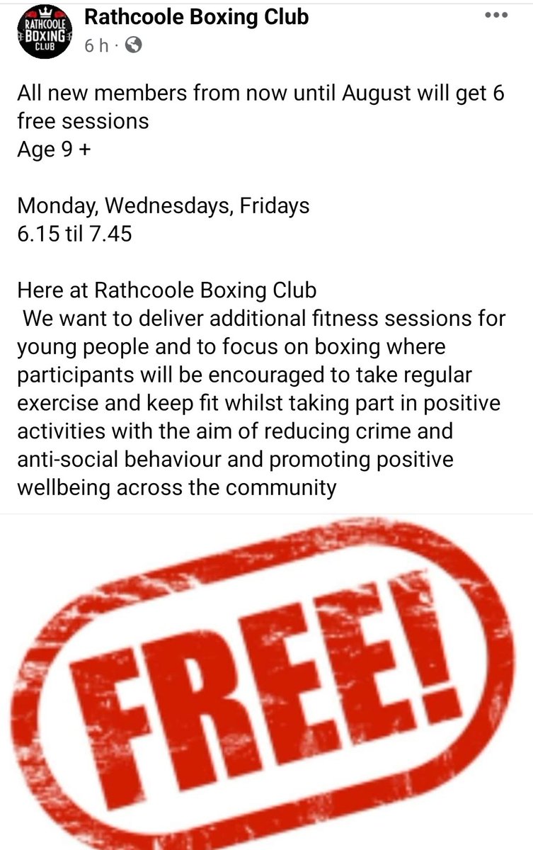 Glenthompo7's tweet image. All new members will be Free for the month of July, Also any local sports teams looking some pre season training in the club give us a shout 🥊 #rathcooleboxingclub