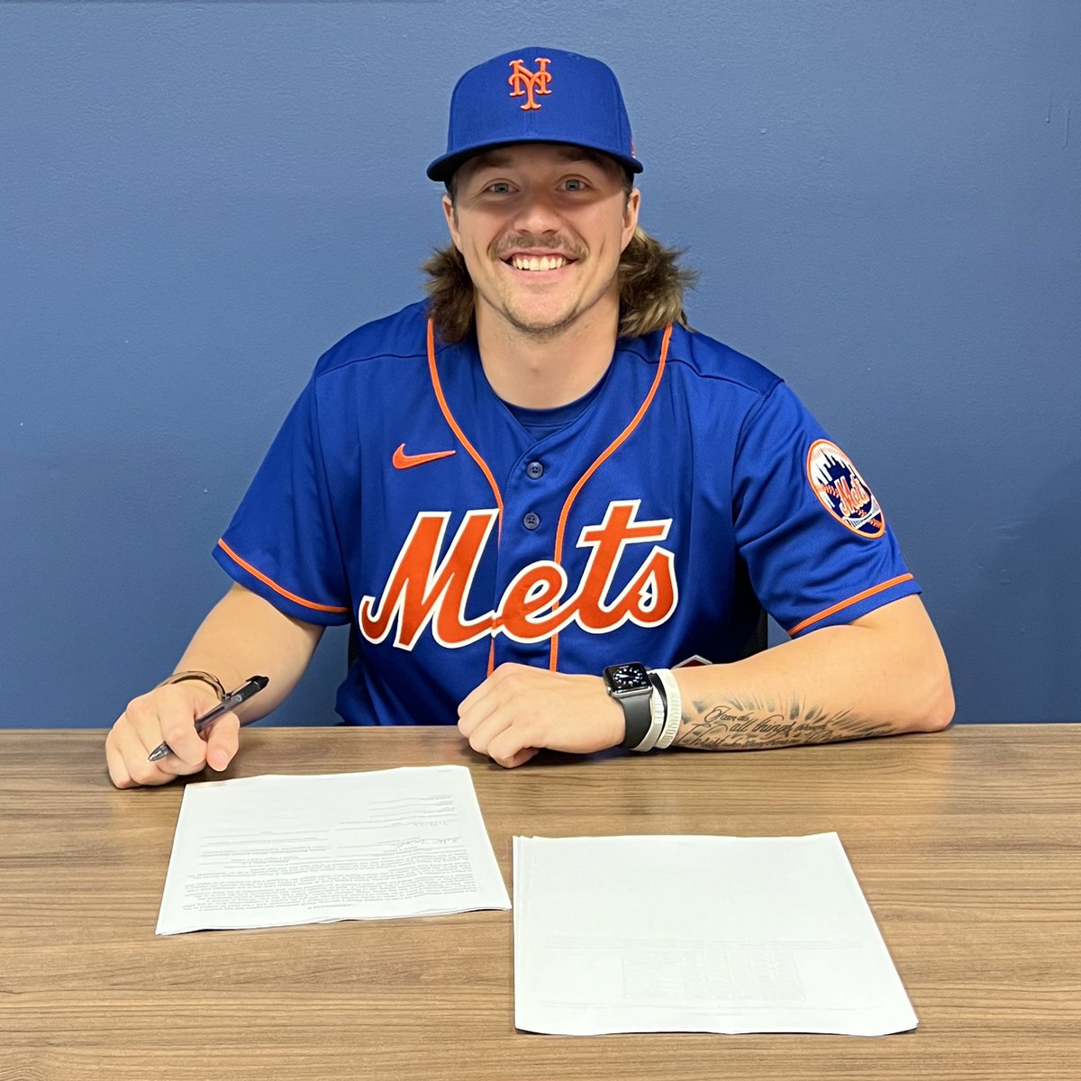 FCLMets's tweet photo. We’ve officially signed pitchers Zach Thornton (5th), Ben Simon (13th), Justin Lawson (15th), and Dakota Hawkins (NDFA).

Welcome to the Mets! https://t.co/JpdYRaVTUN