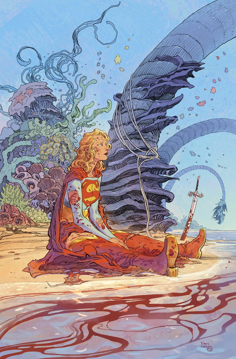 TomKingTK's tweet photo. HUGO voters! For your consideration. Supergirl Woman of Tomorrow is now available on the nominee site to read or to just look through and see what incredible worlds @BilquisEvely put in the sky. https://t.co/jhvtyvL6YI