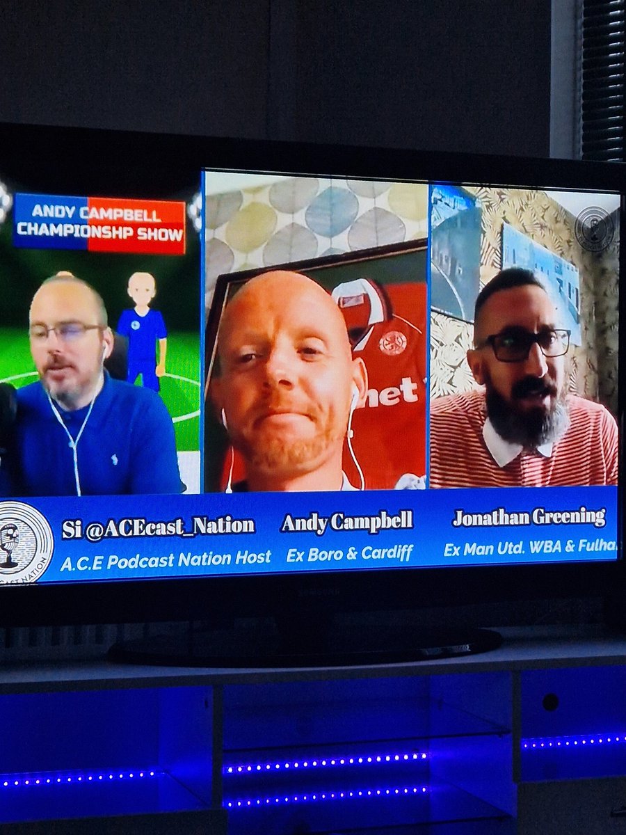 Re watching @ACfootyshow @Si1927 @andycampbell32 @ACEcast_Nation love it great guest #jonathangreening⚽ 👀🎧📺