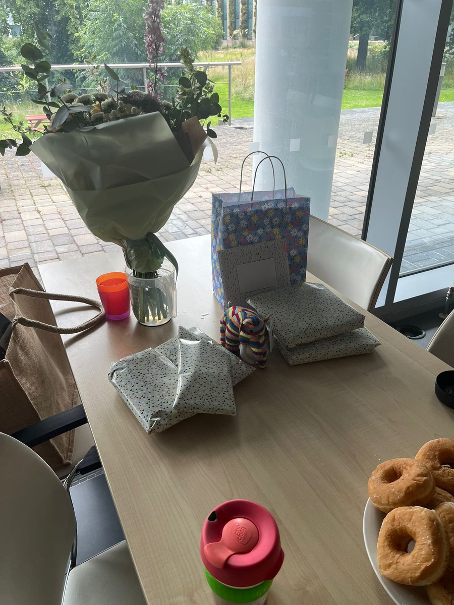 cbeyts's tweet photo. Today was my last day @roslininstitute before I start my #maternity leave and what a great send off I got! Lots of gifts which were of course #duck themed! 🦆 #AcademicChatter https://t.co/dESYcsfBc6